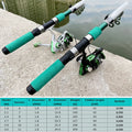 Super Hard Sea Fishing Rod Set Portable Saltwater Travel Pole Set Brake Drag 6Kg Spinning Reel for Bass Pike Pesca 2.1-3.6m