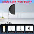 50x70cm Softbox 45W/70W Bulb Photography Studio Photo Lighting Kit Continuous Light System For Camera With  Remote Control