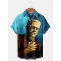 Summer Men's Hawaiian Shirt Movie Figures Horror Vintage | SAMAG