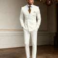 Fashionable Single-Breasted Men's Suit Set For Wedding Formal Business 2PCS Men's Suit Set Including Jacket Vest Pants Customize