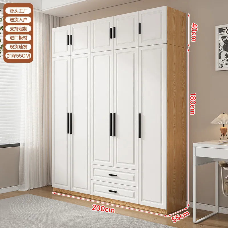 Dust Proof Modern Wardrobe Shelf Apartment Large Standing Wardrobe Minimalist Partition Vitrina Bedroom Furniture Accessories