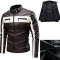 2026 Men Autumn Jacket Bomber Biker Zipper Motorcycle Faux Fur Coat Male Fleece Pilot Vintage Black Red Brown PU Leather Jacket
