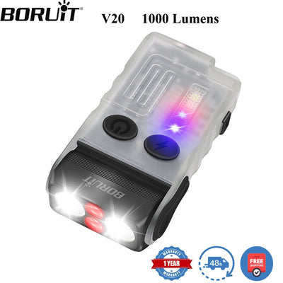 BORUiT V20 Fluorescence Buzzer EDC LED Keychain | SAMAG