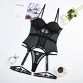 Lingerie Lxury Brand Bodysuit Backless Tops For Women 3 Piece Lingerie Set With Garter Sexydresses For Women