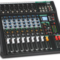 Audio Mixer CT 8 Channel Sound Board Mixing Console Audio Interface PC USB Bluetooth Phantom Digital Effect DJ Live Studio Stage