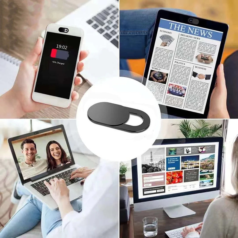 Plastic Camera Cover Shutter Magnet Slider Webcam Cover for IPad Tablet Web Laptop Pc Camera Mobile Phone Lenses Privacy Sticker