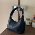 Portable Large Capacity PU Hobo Bag Solid Color Handbag Shoulder Bag Fashion Design Korean Style French Style Handbag Streetwear
