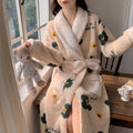 Coral Fleece Robe Women's Winter Pajamas Nightgown | SAMAG