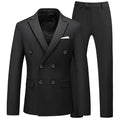 2 Pieces Double Breasted Formal Men Suits Slim FitGroom Tuxedos for Wedding Peaked Lapel Custom Male Blazer Prom Daily Wear