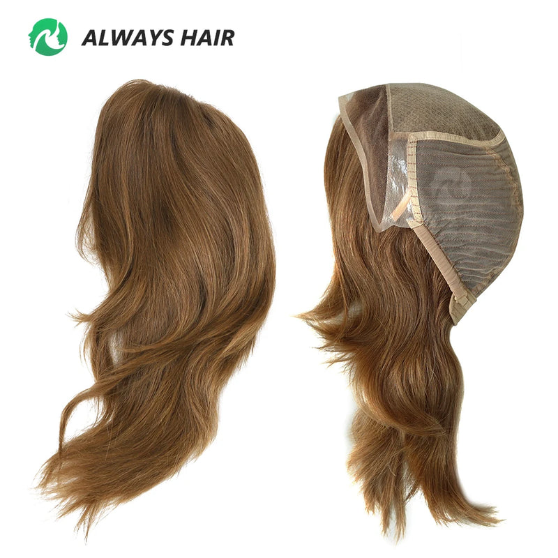 Alwayshair 100% European Virgin Hair Wig 6" 8"10" Injection Lace Lady Wig Silky Straight Short Human Hair French Lace Front Wigs