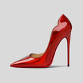 New Black High Heels for Women with Slim Heels, Pointed and sexy Professional White Plus Size Single Shoes