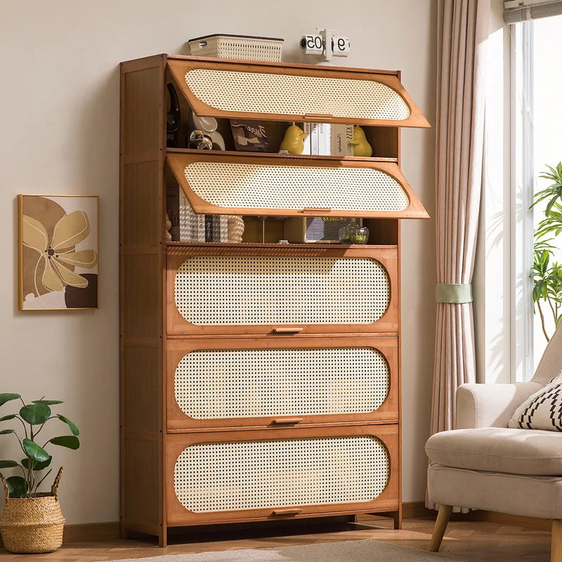 Bookshelf Shelf Floor-to-ceiling bookcase Living room against the wall Multi-layer storage cabinet Locker Simple bedroom