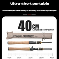 Carbon Fiber Lure Rod Ultra-short Section Spinning/casting Pole 1.8M/2.1M/2.4M/2.7M Travel Superhard Fishing Rods