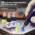 KVM 0.5oz 28 Colors Professional Tattoo Ink for Body Art Natural Plant Micro Pigment Permanent Tattoo Ink for Body Art Paint
