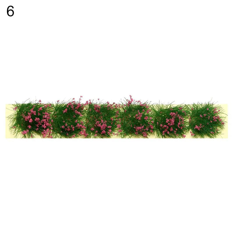 DIY Miniature Garden Decor Durable Static Scenery Model Landscape Wargame Grass Tufts Building Layout Sand Table Flower Cluster