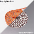 1Pair 3M Flat Reflective Shoelaces for Sneakers Glow at Night Be Applicable Sport Running AF1/AJ Luminous Shoe Lace Shoestring