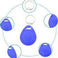 5YOA 10pcs 125KHz T5577 Keyfobs Rewritable Duplicate Tag 5200 Proximity Copy Access Card ID Token Ring RFID Cloner Keychain