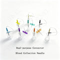 50-Pack Disposable Blood Collection Kits with Dual-Use Needles and Holder, Sterile Blood Collection Combo