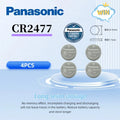 1-10pcs Panasonic CR2477 battery CR 2477 lithium 3V instrument meter imported digital tire pressure monitor intelligent toilet