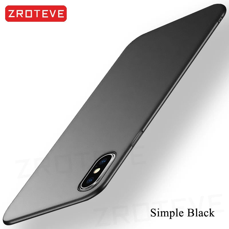For iPhone X XR Case ZROTEVE Luxury Ultra Thin Frosted Hard PC Cover For Apple iphone XR XS Max iPhonex 10 iPhone10 Phone Cases