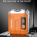 Mini Electric Smart Shaver Household Car Shaver Digital Display Dual Blade Rechargeable Shaver Powerful Beard Trimmer Tool