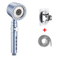 5 Spray ABS Portable Shower Head High Pressure Large Flow Spa Filtered Shower Heads with Stop Button Universal Bathroom Nozzle