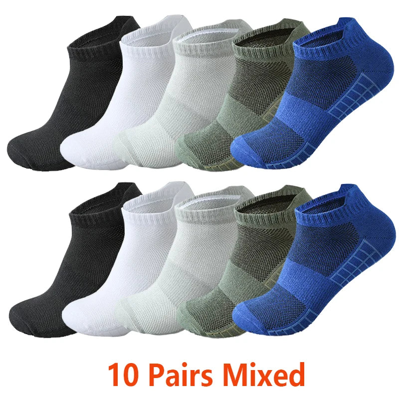 Pairs Ankle Socks Men Women Breathable Mesh Cotton | SAMAG