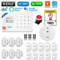 KERUI W184 4G WIFI GSM Alarm Security Alarm System Kit Wireless Home Tuya Smart APP Control Motion Sensor Burglar Support Alexa