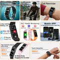 2026 New Smart Bracelet Men Women Sleep Health Monitor Sports Fitness Tracker 10ATM Waterproof 15 Days Battery Life Smartwatches
