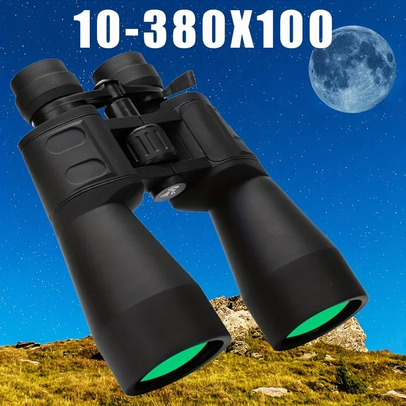 10-380X100  Binoculars High Magnification HD Professional Zoom Binoculars For Bird Watching Camping Hunting And Travel Telescop