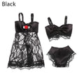 3Pcs/set Pajamas Colorful 3 In 1 Clothing Underwear Lingerie Bra Dress Lace Homewear Accessories Clothes for 1/6 Doll