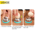 Stainless Steel Egg Piercer with Sturdy Base, Heavy Duty Tool for Hard Boiled Eggs, Non-Magnetic for All Kinds of Eggs