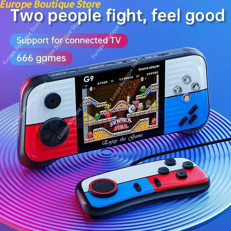 G9 3.5inch High-Defination Retro Handheld Game Console Supports TV built in 666 video Games 2025