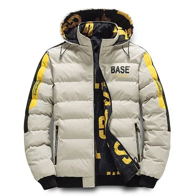 DIMUSI Winter Men Padding Jacket Fashion Male Thicken Down Thermal Parkas Casual Outwear Windbreaker Hooded Coats Man Clothing