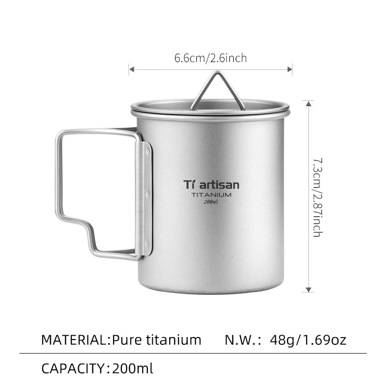 Tiartisan Outdoor Titanium Lightweight Portable Tea - Visuel 10 | SAMAG