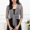 Women's Sparkling Lace - Up Cardigan Summer Sheer Cover Up - View 10 | SAMAG