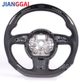 Carbon Fiber LED Car Steering Wheel Kit Suitable For Audi A3 A6 A7 S6 2012 2013 2014 2015 2016 Models Perforated Leather