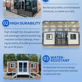 20FT/40 Portable Folding Steel Container House Prefabricated Tiny Home with 2/3 Bedroom Modular Expandable Housing customizable