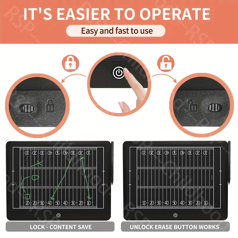16-in LCD Electronic Handball Coaching Tactical Tablet for Sport Training American football rugby Coaching Strategy Marker Board