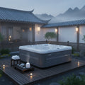Commercial Hot Tub Spa Pool Outdoor Acrylic Jacuzzi with Massage Jets Suitable for Gardens Backyards and Patios