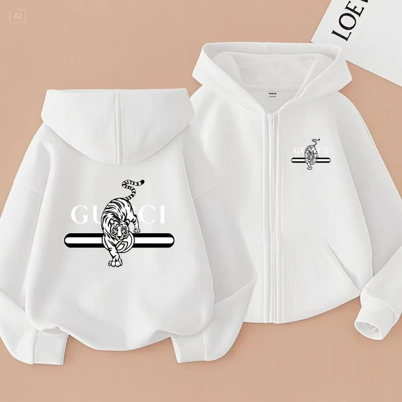 The Children's Zip - up Hooded Sweatshirt Jacke - View 11 | SAMAG