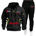 Audi Warm Hoodie Pullover Jacket & Two - Piece Casual Sport Pants Set Insulated Outdoor Fashion - View 2 | SAMAG