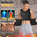 Men's Body Shaper Waist Trainer Sauna Vest Double Belt Sweat Shirt Corset Top Abdomen Slimming Shapewear Fat Burn Fitness Suits