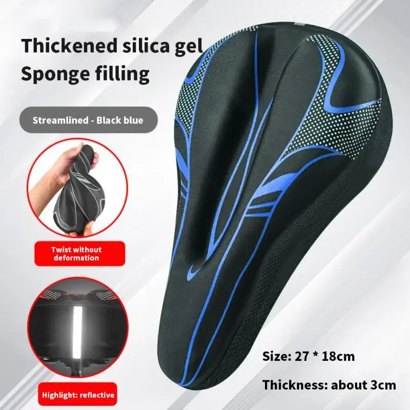 3D Mtb Saddle GEL Bicycle Seat Cover Men and Women Road - View 6 | SAMAG