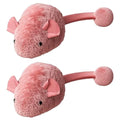 Interactive Plush Mouse Cat Toy Night Luminous Pet Kitten Chew Toy Simulation Mice Self-Entertainment Game