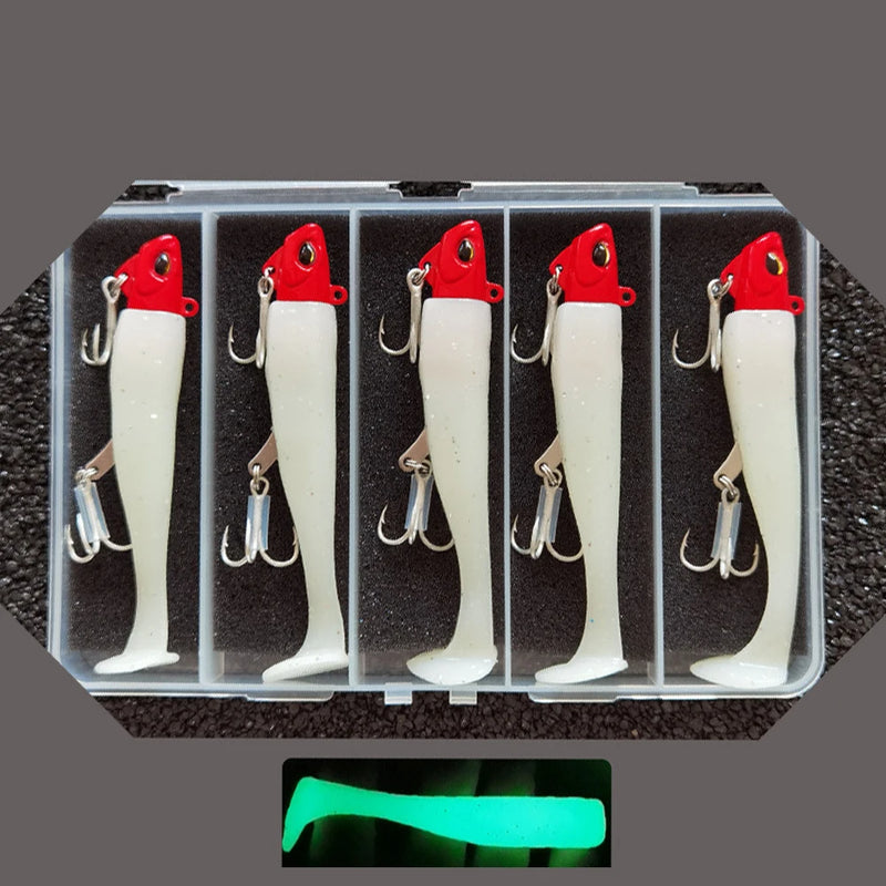 24g/10.3cm Silicone Soft Lures Set Bait for Fishing Sea | SAMAG