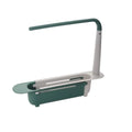 Telescopic Over Sink Organizer Rack Adjustable Kitchen Storage Tray for Soap Sponge Towel with Ventilated - View 6 | SAMAG