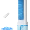 41" Portable Air Conditioners, 120° Oscillating Cooling Fans that Blow Cold Air with 24H Timer, 4 Modes & 3 Speeds, Dual Water Tank, 4 Ice Packs, Remote, 2.4 Gal