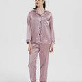 100% Mulberry Silk 22 momme 30 momme thick Women Classical Pajama Set Top and Bottom Set Sleepwear Nightgown S M L XL 2XL LS101