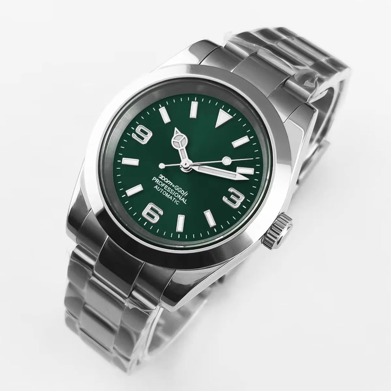 36mm/39mm Corgeut Luxury White Black Automatic Mechanical Wristwatches Numbers Men Watch Sapphire Crystal - Visuel 10 | SAMAG